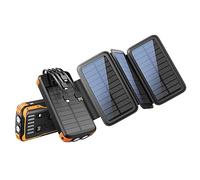 Power Bank， Solar 20000mAh Folding Photovoltaic Power Panel Fast Charging Comes with,without-wireless-charging
