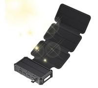 Power Bank Solar | Hand-Cranked Battery Bank With LED Light,Wireless Powerbank, Built-In SOS Alarm Function And Compass for Cyclists Fishing Hiking