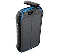 Power Bank Solar Wireless Portable Charger External Battery Pack Fast Charging Waterproof Mobile Phone Charger 26800Mah Black,Blue