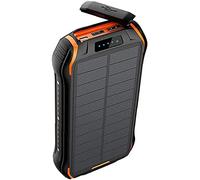 Power Bank， Solar Wireless Portable Charger External Battery Pack Fast Charging Waterproof Mobile Phone Charger 26800Mah Black,Black