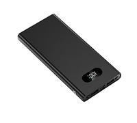 Power Bank，Super Fast Charging PD25W Thin Aluminum Alloy 20000 MAh durable (Color : Black, Size : 20000mAh)