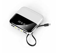 Power Bank The Smallest and Lightest 10000mAh External Battery Ultra-Compact High-Speed Charging Technology Portable Charger,White,10000mAh