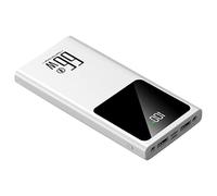Power Bank， White,Portable Charger 66W Fast Charging, 50000Mah Battery Pack with LED Display, PD 20W External Phone Powerbank forSmartphones And All USB Devices