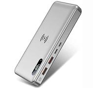 Power Bank, Wireless 30000Mah PD 65W/15W Portable Charger QC3.0/QC4.0/SCP Fast Charging with 2 Input And 3 Output (Qi & USB C) External Batteryes, Tablets And More,Black