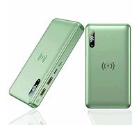 Power Bank, Wireless 50000Mah PD 65W/15W Portable Charger QC3.0/QC4.0/SCP Fast Charging with 2 Input And 3 Output (Qi & USB C) External Battery for Phones, s And More,Green