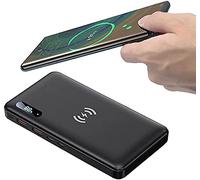 Power Bank, Wireless 50000Mah PD 65W/15W Portable Charger QC3.0/QC4.0/SCP Fast Charging with 2 Input And 3 Output (Qi & USB C) External Battery for Phones, s,Black