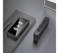 Power Bank， Wireless Portable Charger, (50000Mah) Wireless, Solar, Large-Capacity Mobile,Applicable To Various Mobile,Black,10000MAH
