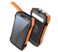 Power Bank， Wireless Solar 33500mAh Fast Charger Camping Light 18W Type C Powerbank External Backup Battery Pack for E,Orange,178 * 90 * 30cm