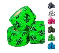 Power Beast 3x Lifting Thumb Tape, Weightlifting Hook Grip Elastic Tape Adhesive, Athletic Sport Tape, for Olympic Weight Lift, Cross Training, Lifting & Gym, 3 Rolls. (GREEN)