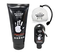Power Beast Pack Liquid Chalk, Sport Chalk 200Ml + 50Ml + 60Gr Refillable Chalk Ball, Boulder Chalk, Gymnastics, Rock Climbing, Weightlifting, Pole Dance, Bodybuilding, Tennis, Padel, Gym.