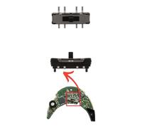 Power Button, Bluetooth Mode, Sliding Spring Switch Replacement for Bose QuietComfort 45 35 I II - Parts, Small, Green/black
