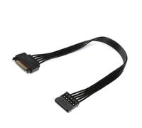 Power Cable 15Pin Male to 15Pin Female Power Extension Splitter Cable Adapter Line for Chassis and Hard Drives Power