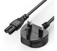 Power Cable Compatible with LG TV 5M Black, Ancable 2 Pin Figure 8 Power Lead Compatible with LG, Sumsang TV, PS4, PS5,Xbox etc.