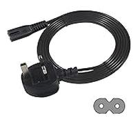 Power Cable for Samsung TV, 250V-3A 3M 2 Pin Mains Power Lead Fig Figure 8 Cable Compatible Electrical Cord Compatible Samsung,Lg,Panasonic,Roku,Hisense,Sharp,Hisense TV,PS4 PS5 Xbox