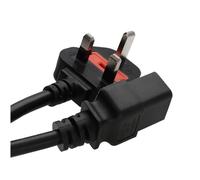 Power Cable UK Plug (13A Fused) to IEC C19 Cable 1.5mm Lead 2.5m Black