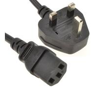 kenable Power Cord UK Plug to IEC Cable PC Mains Lead C13 2m [2 metres]