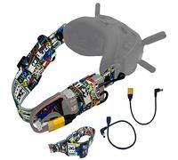 Power Cable XT60 Male Plug for DJI FPV Goggles Lipo Battery, Type C Power Cable for DJI FPV Goggles Original Battery, Head Strap for DJI FPV Goggles V2 Accessories (XT60/Type-C Cable+Head Strap)
