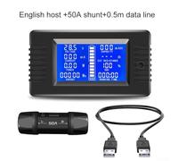 Power Capacity Impedance Power Tester, Battery Voltage And Impedance Tester Digital Battery Tester For Accurate Power Measurement(50A-0.5m)