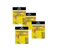 Power Cast Competition 2 Hook Flapper Sea Fishing Rig, 80LB Main Line, Power Swivels, Beads, Hook Size 2, 4, 1/0, 4 Pack (1/0)