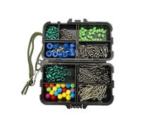 Power Cast Sea Rig Making Accessories Box, 210 Pcs, Swivels, Beads, Weight Clips, Quick Change Clips, Saltwater Resistant