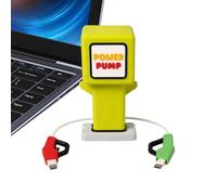 Power Charging Station | 3D Oil Pump Charger Hub | USB Charging Dock Station | for Office Apartment Home Dormitory College Study Room Bedroom Nightstand
