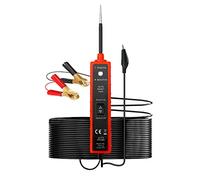 Power Circuit Probe Tester 6V-24V DC Test Light Automotive Circuit Tester 12V Auto Electrical Tester 12 Volt Component Activation, Polarity Identify, with LED Light, 13FT Cable, Overload Protection