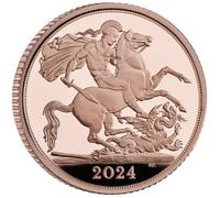 Power Coin Sovereign Gold Coin 1/2 Sovereign United Kingdom 2024