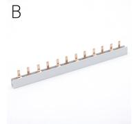 Power Comb for DPN with 12 Modules, 63A Capacity, 230V, Safe and Reliable Design for Electrical Systems (B)