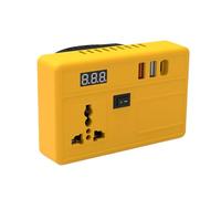 Power Converter - Portable Battery Adapter, Mini Backup Inverter | 21V to 200V Voltage Transformer with USB Port Function, Smart Charging Tool for Outdoor Travel Home RV Energy Supply