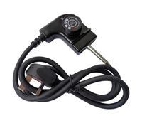Power Cord Offering 5 Stage Temps Control for Electric Cookers | British Standard Power Cord Including 5 Adjustable Temperature Levels, Flame Retardant Cover for Home Appliances