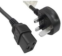 POWER CORD, UK PLUG-IEC 60320 C19, 1M, Mains Power Cords, Qty.1 | GW-151608