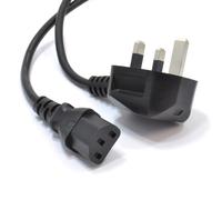 Power Cord UK Plug to IEC Cable (PC Mains Lead) C13 6m
