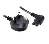kenable Power Cord UK Plug to Right Angle C5 Clover Leaf Lead 1.8m Cable [1.8 metres]