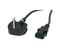 POSAC-C13-10/UK20 Cable 3x1mm² BS 1363 (G) Male, IEC C13 Female PVC 1.8m POS