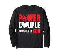 Power Couple Blessed By God Religious Faith Matching Long Sleeve T-Shirt