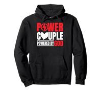Power Couple Blessed By God Religious Faith Matching Pullover Hoodie