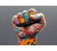 Power Diamond Art Kits Adults,5D Diamond Painting Kits for Adults,Full Drill Gem Art Kits DIY Cross Stitch Arts Crafts Fist Pictures Embroidery Beginners Crafts Home Decoration Gifts for Women 30x40cm