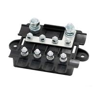 Power Distribution Block 5 Way Fuse Box Compatible with For Mega & For Midi Fuses for Various Electrical Needs