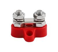 Power Distribution Block 80A 48V DC Terminal Post For M8 Studs, Compact Wiring Junction With Brass Gaskets For RV Boat Truck