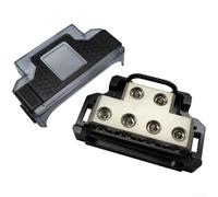 Power Distribution Block For Car Junction Box W/Audio Fuse Holder - 1-to-2 1-to-3 1-to-5 Distribution- Automotive-amplifier Wiring - Black Car Fuse Block