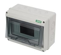 Power Distribution Box, Waterproof 8 Way Circuit Board Enclosure, Aluminum Alloy Junction Box for Amplifier Projects, Integrated Type, 30 x 20 x 10 cm