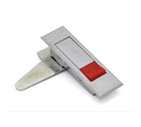 Power Distribution Cabinet Bounce to Unlock Handle Lock - 1Pcs Equipment Control Cabinet Door Handle Button Lock(Red Pearl Keyless)