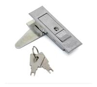 Power Distribution Cabinet Bounce to Unlock Handle Lock - 1Pcs Equipment Control Cabinet Door Handle Button Lock(White Pearl with Key)