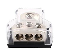 Power Distribution Component, Car Audio T Type Power Ground Supply Distribution 1*0GA In 3*4GA Out Block Splitter