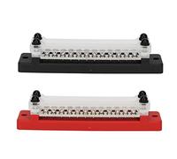 Power Distribution Terminal Block, Terminal Distribution Block Power Bus Bar 12 Way 150A 12 to 48V Stainless Steel for Boat Car