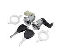 Power Door Lock Actuator Motor Left+Right Car Door Lock Barrel Cylinder with 2 Key for Megane for Scenic for Clio for Master OE 7701468981 7701468982