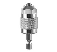 Power Drill Chucks,1/4 Inch Attachment | 3-Jaw Hex Shank Drill Bit Adapter | for Woodworking Metal Processing Cordless Screwdriver Power Tool