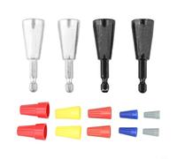 Power Drill Wire Twisting Tools with 4 Twisters and 10 Electrical Wire, Designed for Quick and Accurate Twisted Connector Assembly in Wiring Projects