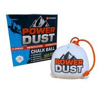 POWER DUST - Climbing Chalk Ball 65g - Refillable Gym Chalk with Drawstring - 100% Pure Magnesium Carbonate. For Gym, Gymnastics, Rock Climbing, Bouldering, Weightlifting (1)