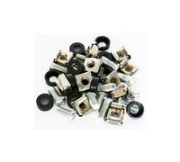 Power Dynamics 19" M6 Flight Case Rack Mount Fixing Kit- Assorted Nuts, Bolts & Washers Hardware Set for DJ, Roadie & Studio Equipment (Pack of 12 Parts Each)